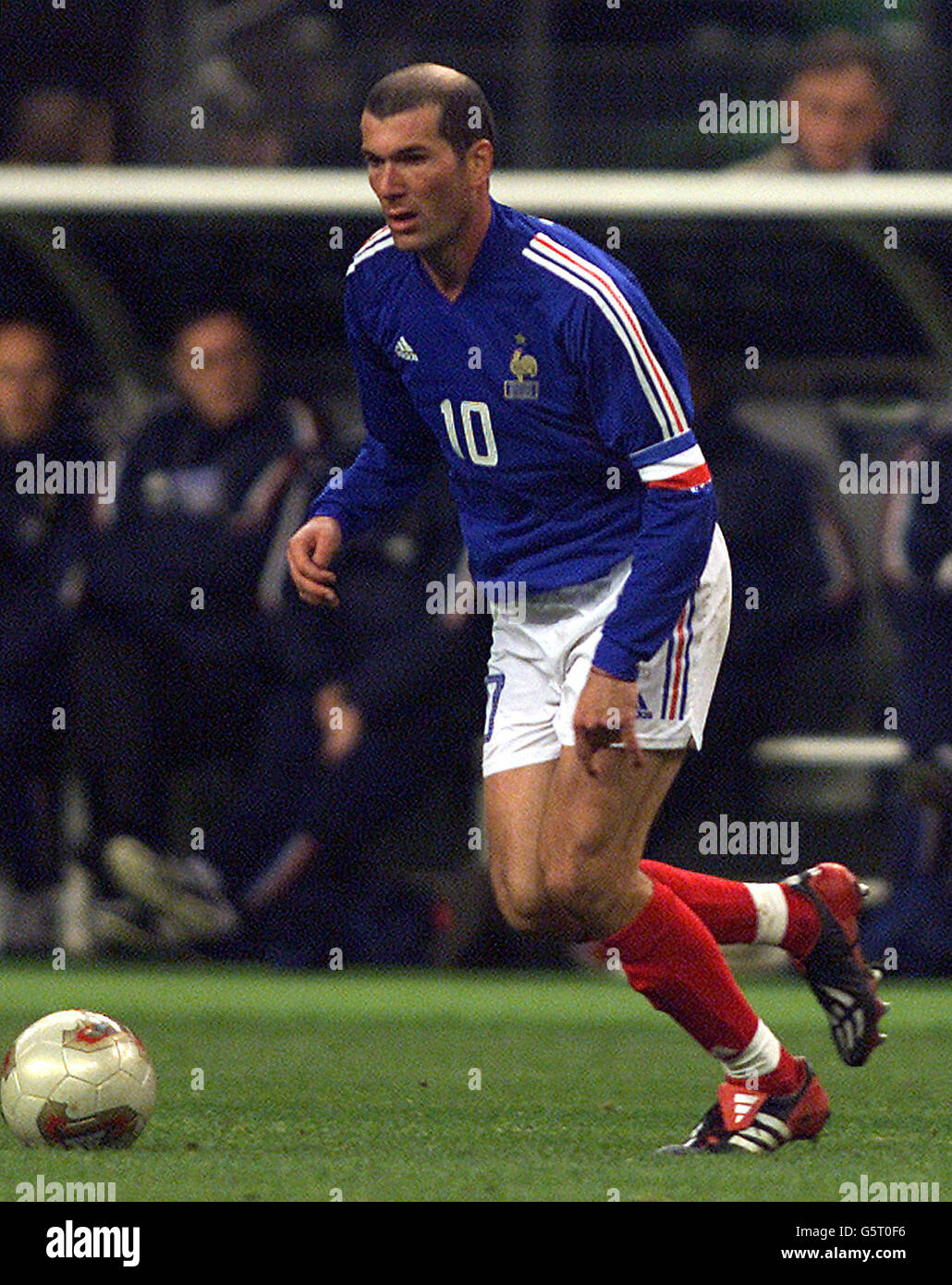 La FRANCE DE FOOTBALL Zinedine Zidane Banque D'Images