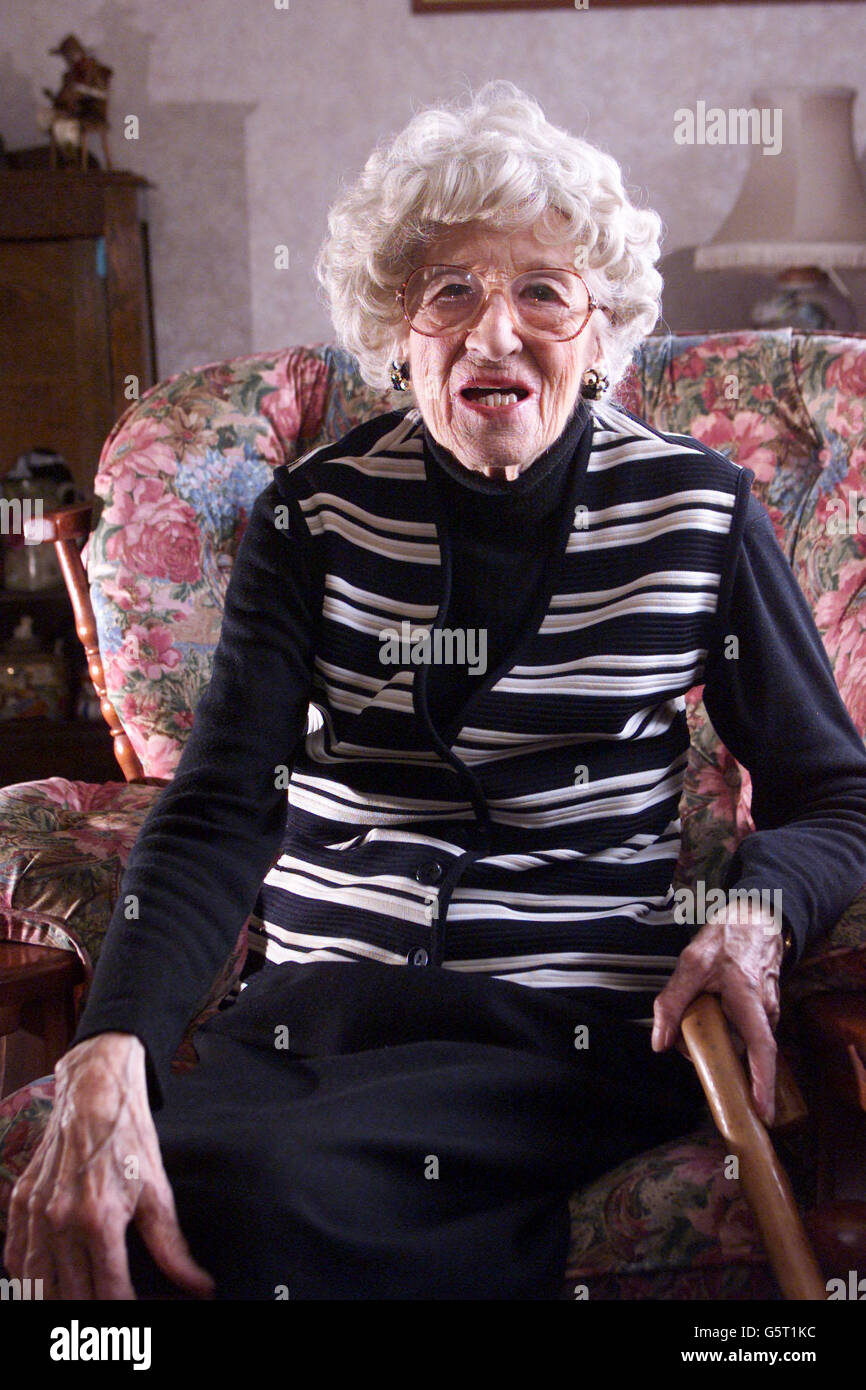 Survivant Titanic Millvina Dean Banque D'Images