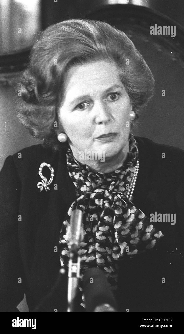 Margaret Thatcher, chef du Parti conservateur. Banque D'Images