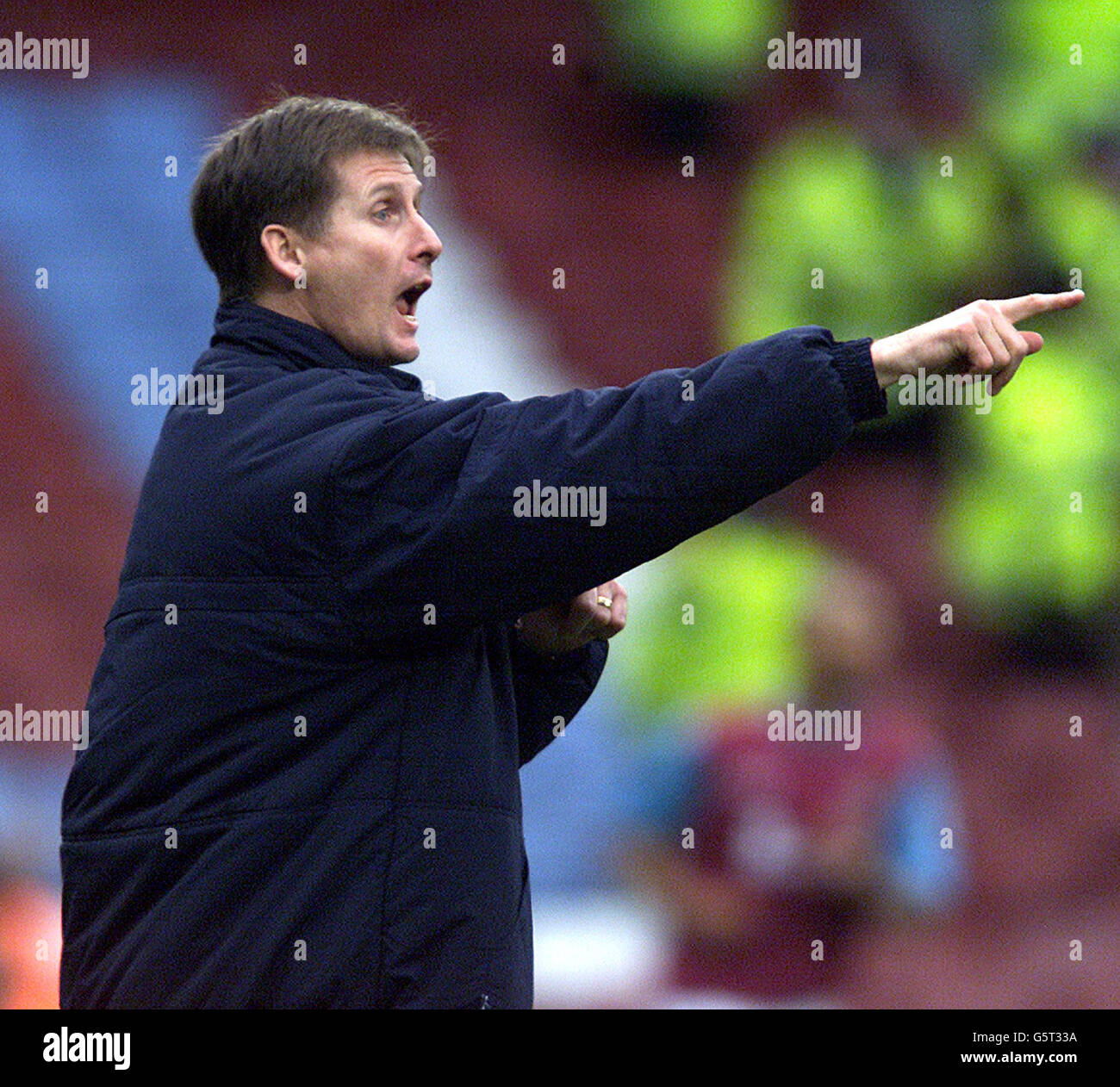 Glenn Roeder, directeur de West Ham United pendant la F.A. Match Barclaycard Premiership entre West Ham United et Manchester United, à Upton Park, à l'est de Londres. Banque D'Images