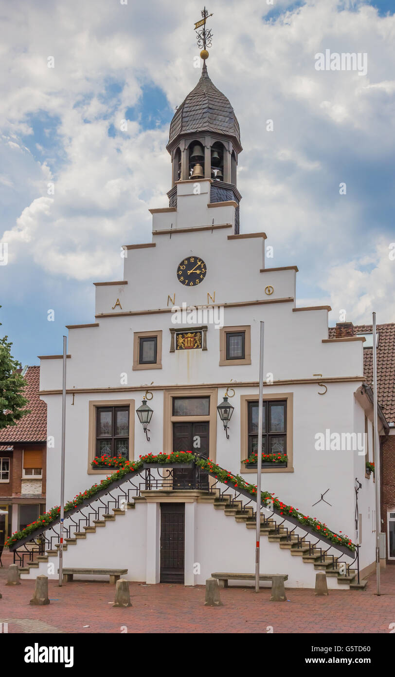 Hôtel de ville historique dans le centre de Lingen, Allemagne Banque D'Images