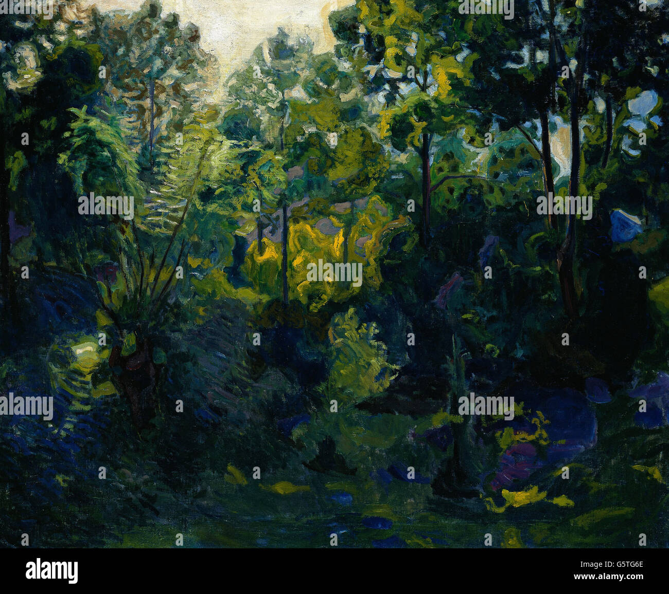 Thorvald Erichsen - Paysage boisé Banque D'Images