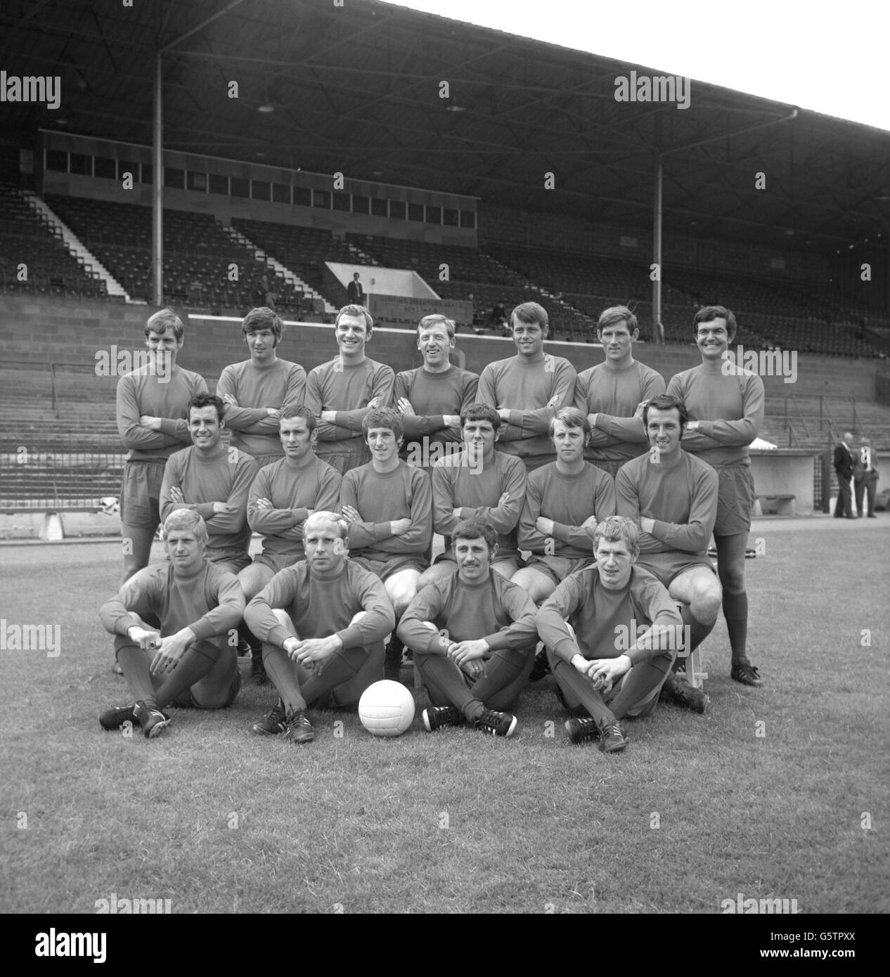 Soccer - Bristol City's Squad 1969 - Ashton Gate Banque D'Images