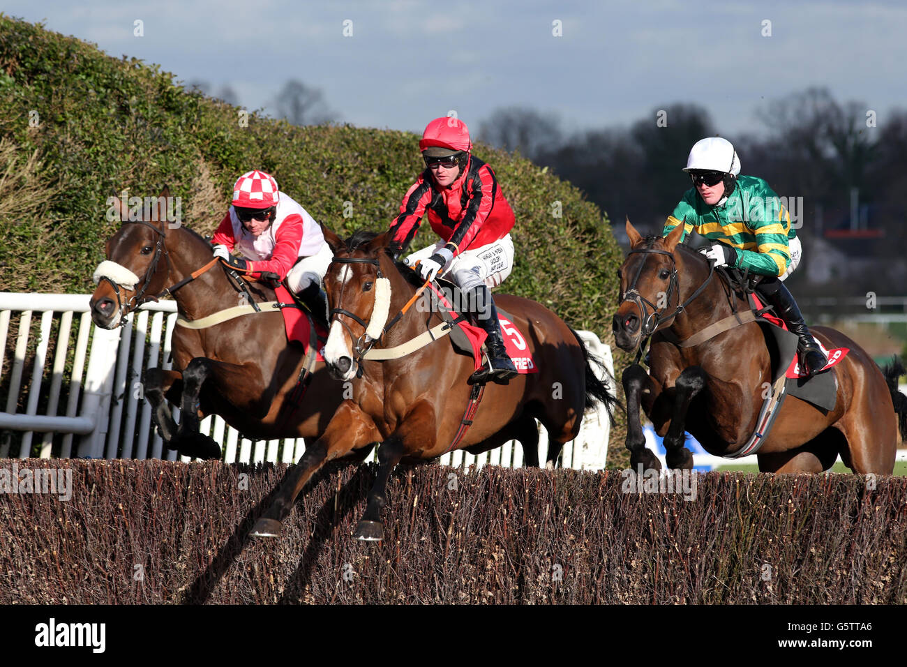 Les courses de chevaux - Betfred Masters Day - Hippodrome Sandown Park Banque D'Images