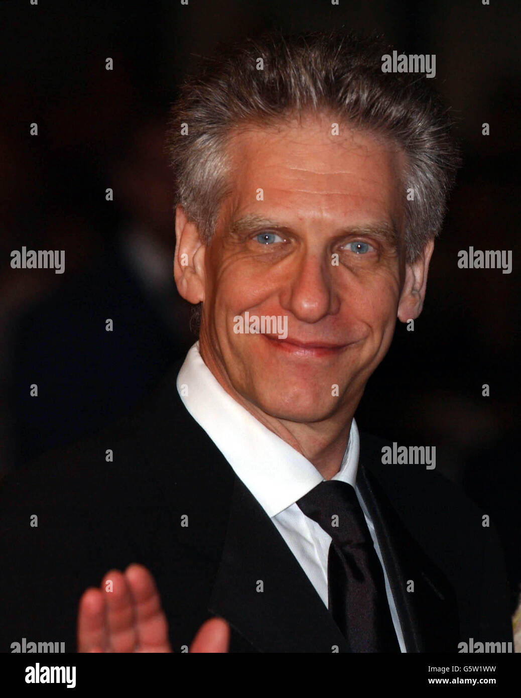 Cannes Spider Cronenberg.Le réalisateur David Cronenberg arrive pour la première de 'Spider', lors du 55e Festival de Cannes. Banque D'Images
