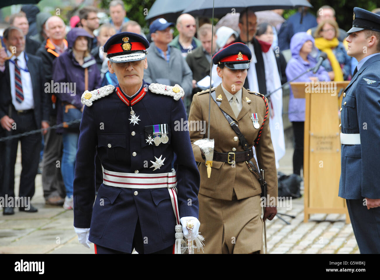 Lord Lieutenant de Hampshire en uniforme Banque D'Images