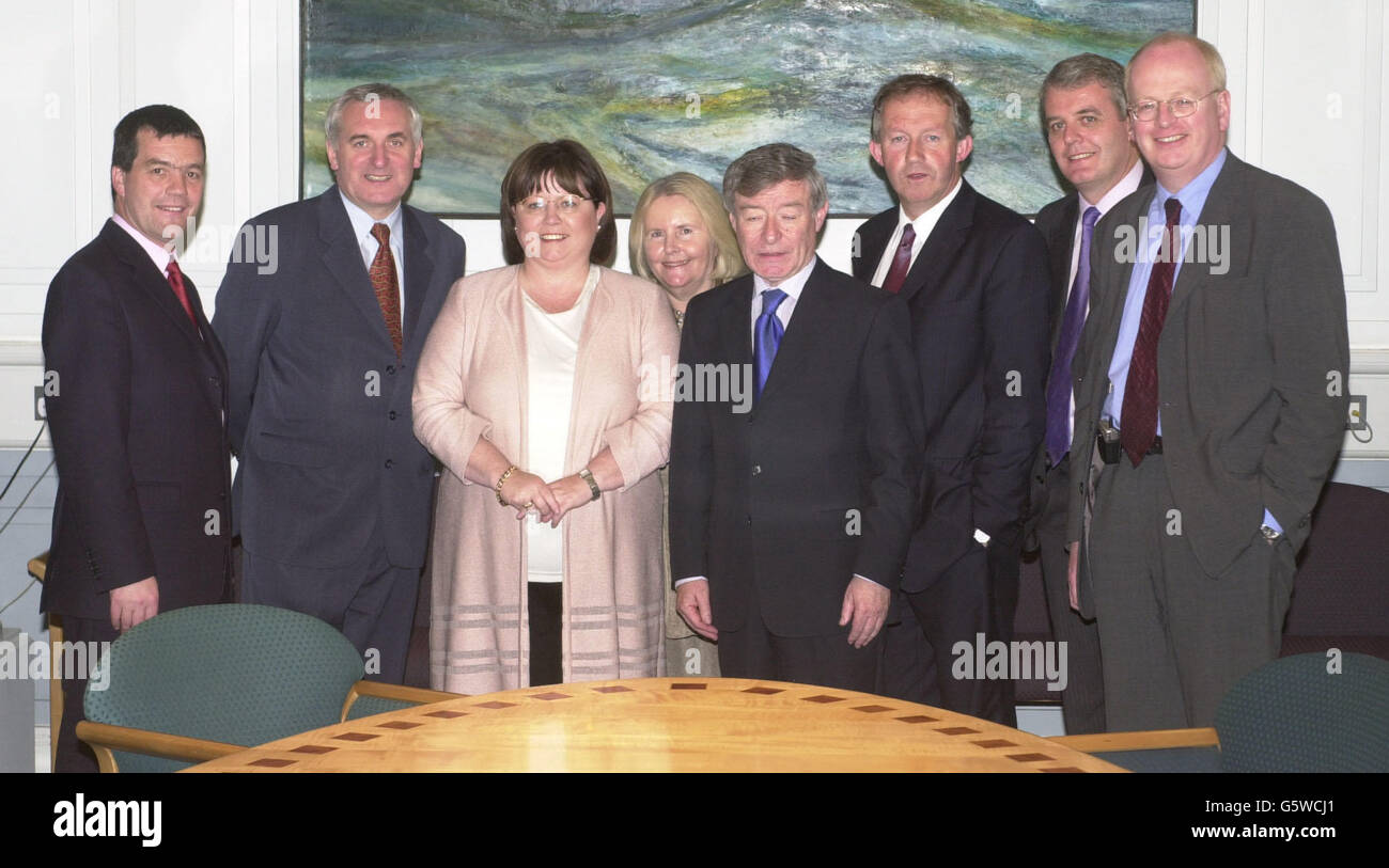 Bertie Ahern avec Mary Harney Banque D'Images