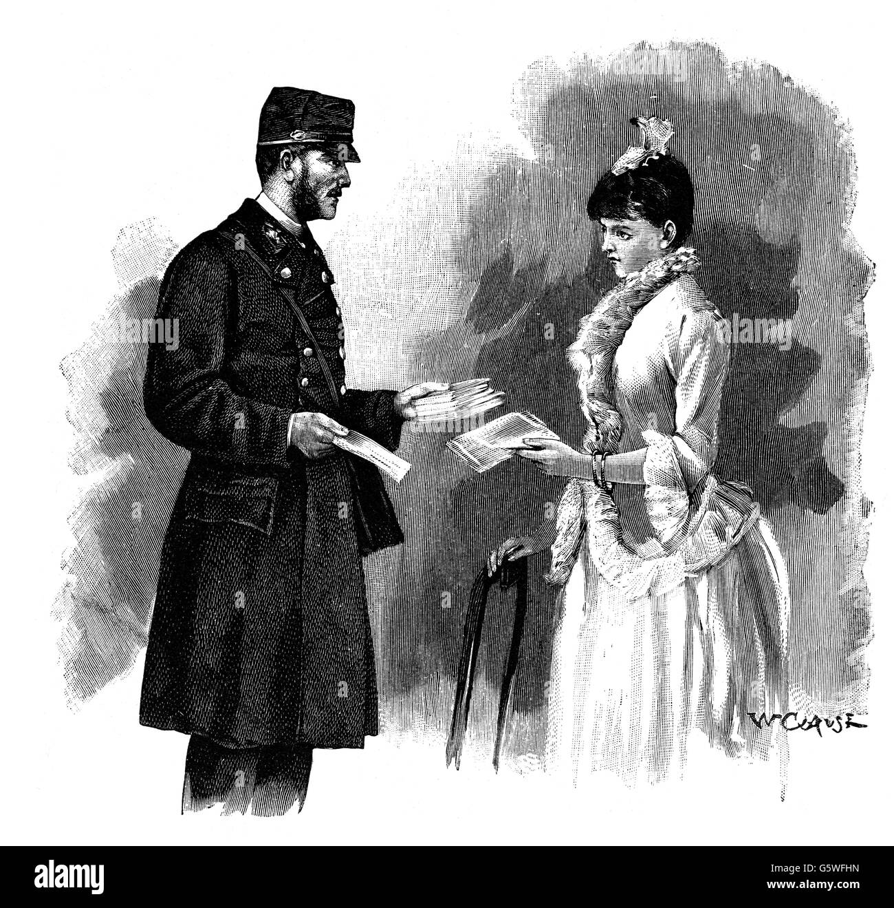 Festivités,nouvel an,félicitations pour le nouvel an,postman présentant des lettres à Prima donna,gravure en bois,par Wilhelm Gause(1853 - 1916),fin du 19e siècle,graphisme,19e siècle,Autriche-Hongrie,Autriche - Hongrie,Vienne,bon voeux,félicitations,félicitant,se féliciter,feliciter,feliciter,demi-longueur,profession,occupations,postman,postfemme,postmail,femme,femme,femme,postelle,femme,postelle,postelle,postelle,postelle,postelle,postelle,postelle,femme,postelle,postelle,postelle,postelle,postelle,postelle,postelle,postelle,postelle,postelle,postelle,postelle,postelle,postelle,postelle, Banque D'Images