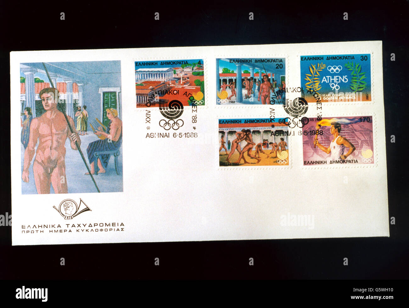Jeux Olympiques de timbres Banque D'Images
