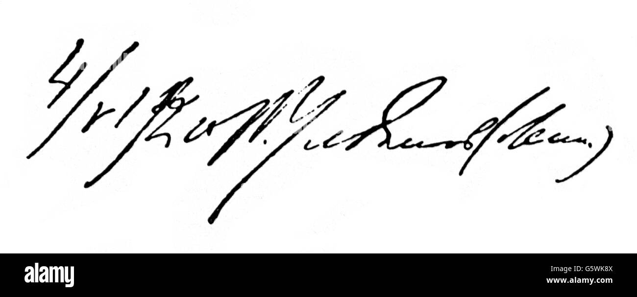 Lénine (Vladimir Ilyich Ulyanov), 22.4.1870 - 21.1.1924, politicien russe, signature, Banque D'Images