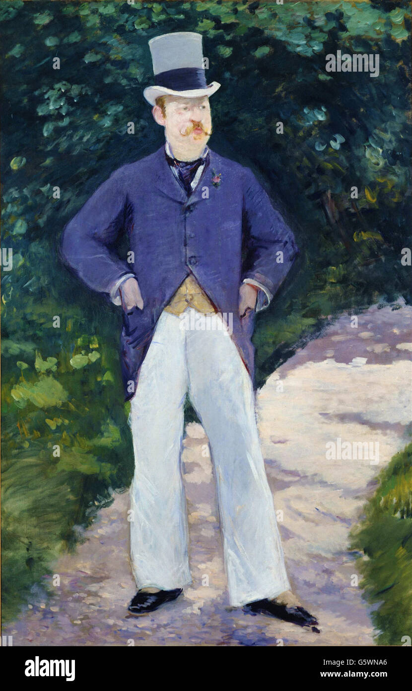 Edouard Manet - Portrait de Monsieur Brun - Banque D'Images