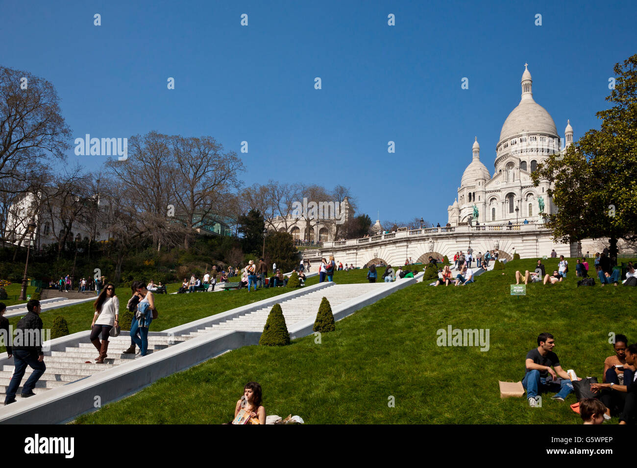 Basilique du Sacré Coeur Basilique du Sacré Coeur de Paris Sacre Coer Paris France Montmartre Banque D'Images