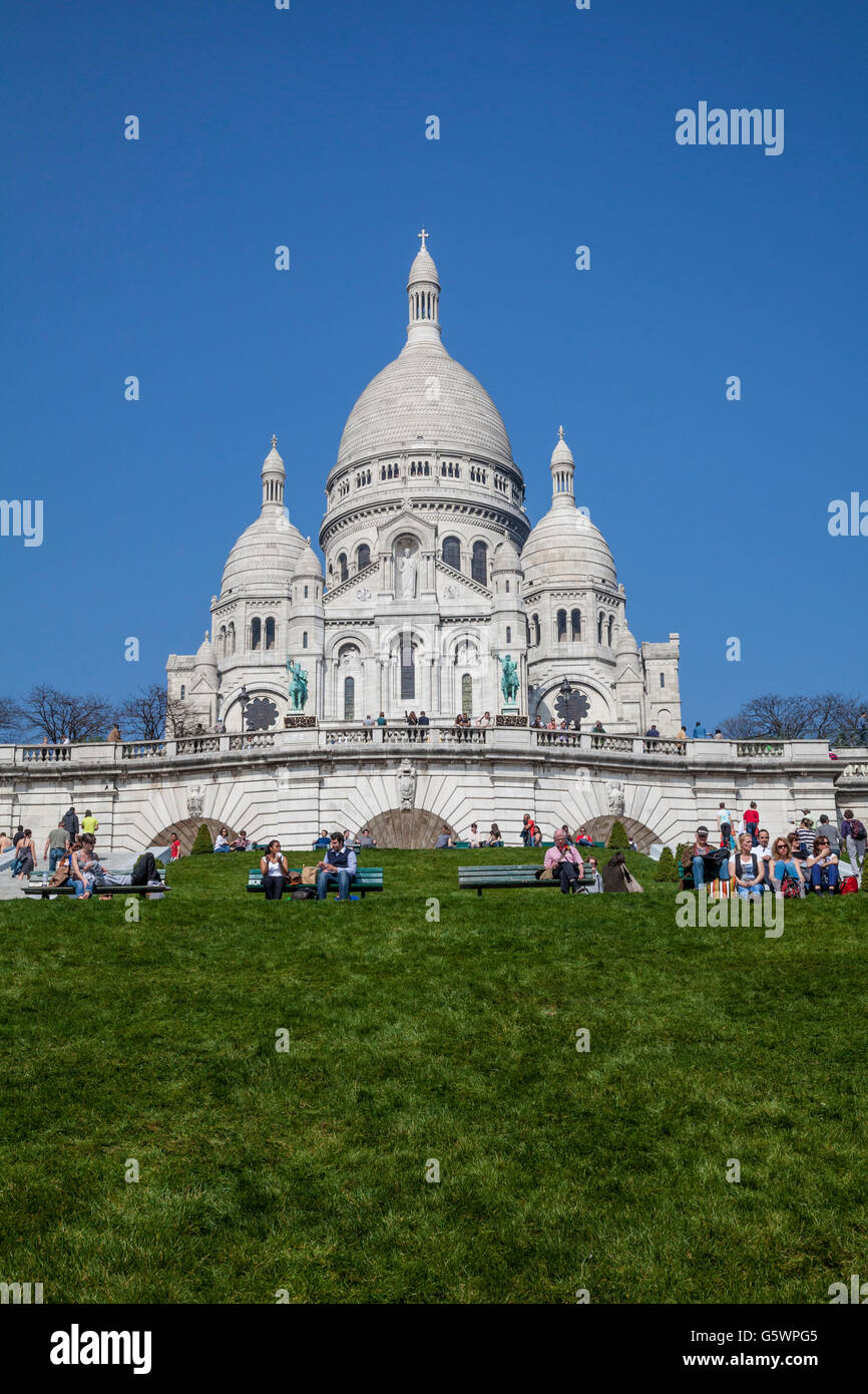 Basilique du Sacré Coeur Basilique du Sacré Coeur de Paris Sacre Coer Paris France Montmartre Banque D'Images