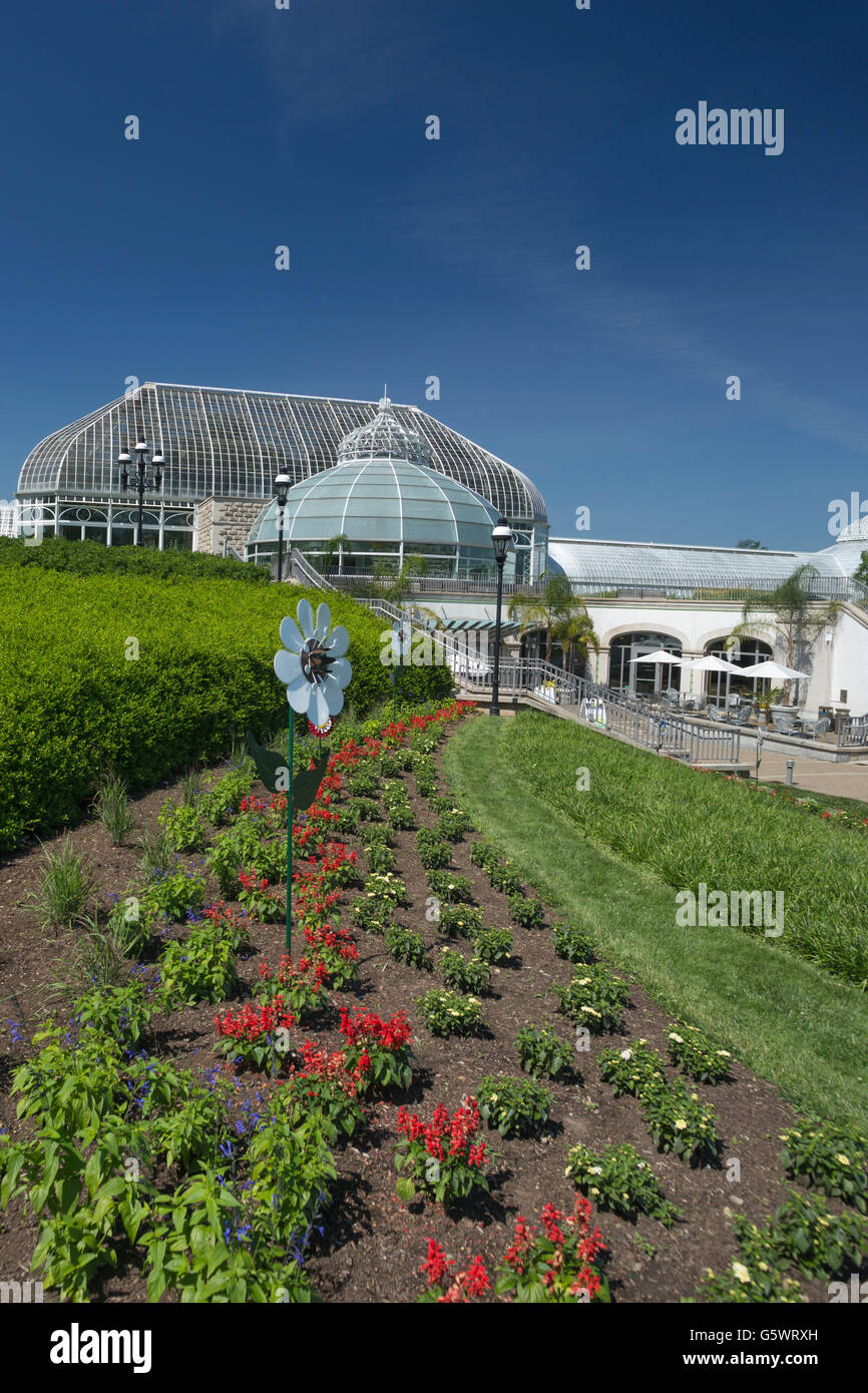 Centre Bienvenue PHIPPS CONSERVATORY (©Lord & Burnham 1893) JARDIN BOTANIQUE PITTSBURGH PENNSYLVANIA USA Banque D'Images