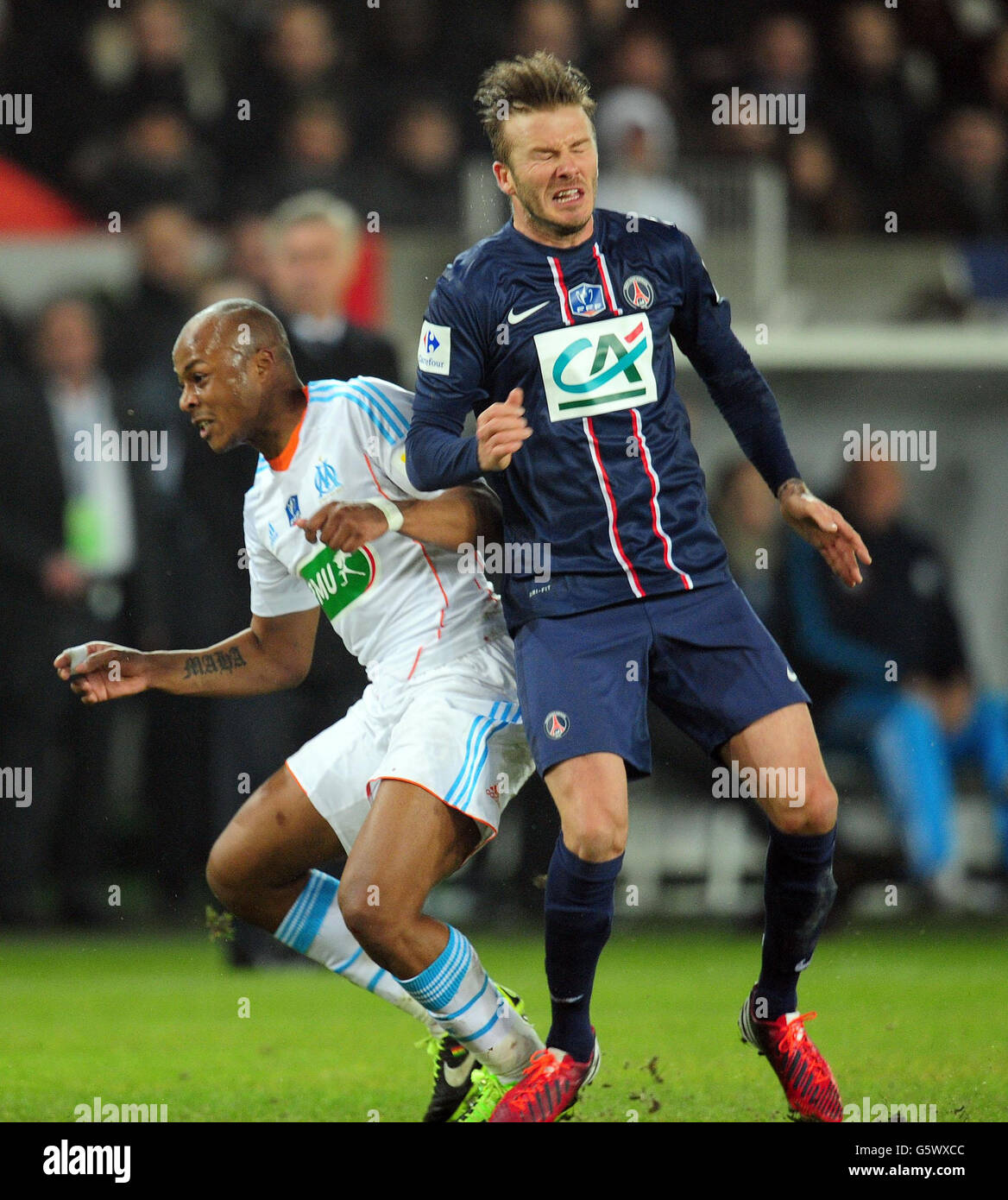 Football - Coupe de France - Paris Saint-Germain v Olympique de Marseille - Parc des Princes Banque D'Images