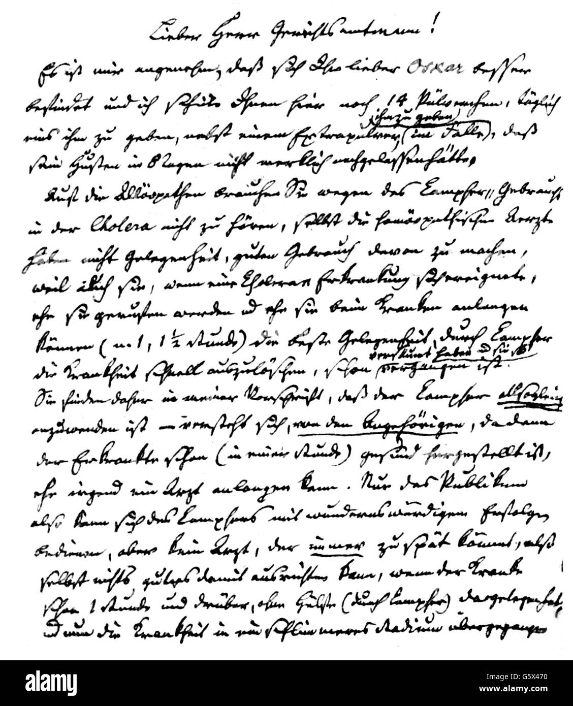 Lettre de doc Banque d'images noir et blanc Alamy