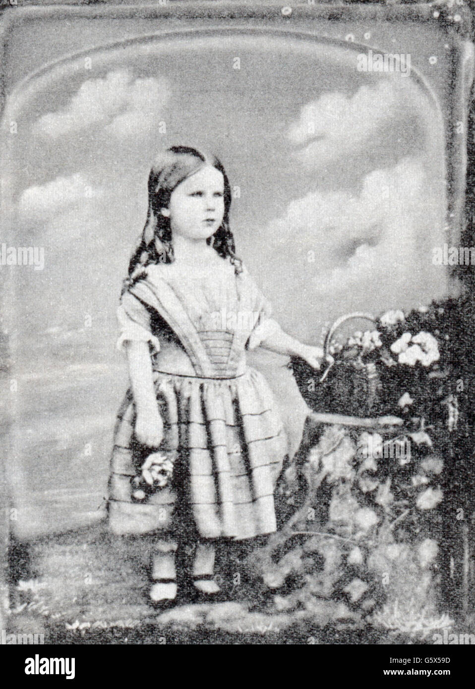 Photographie, daguerréotype, petite fille, par William Edward Kilburn (1818 - 1891), 1856, droits additionnels-Clearences-non disponible Banque D'Images