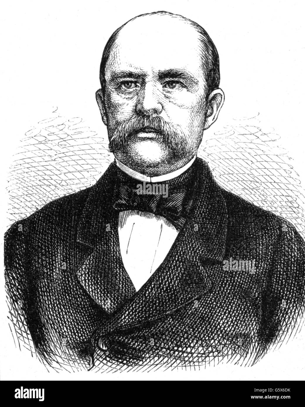 Bismarck, Otto von, 1.4.1815 - 30.7.1898, homme politique allemand, chancelier de l'Empire allemand 4.5.1871 - 20.9.1890, portrait, gravure sur bois, 2e moitié 19e siècle, l'artiste n'a pas d'auteur pour être effacé Banque D'Images