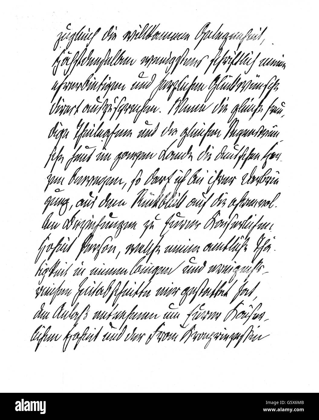 Bismarck, Otto von, 1.4.1815 - 30.7.1898, politicien allemand, chancelier de l'Empire allemand 4.5.1871 - 20.3.1890, manuscrit, lettre au prince héritier Frederick William (empereur Frederick III), Berlin, 25.1.1883, deuxième page, Banque D'Images