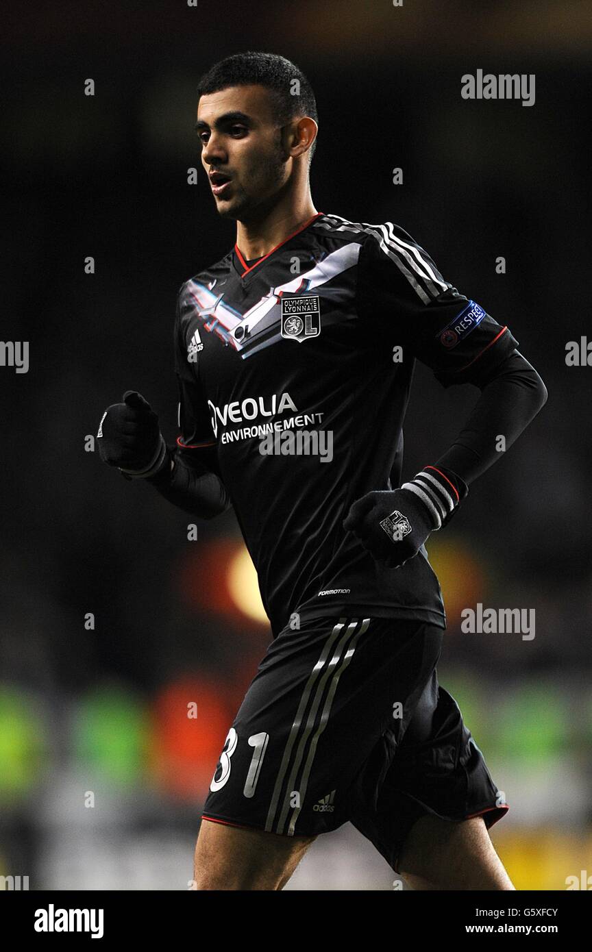 Football - UEFA Europa League - Round of 16 - First Leg - Tottenham Hotspur v Olympique Lyonnais - White Hart Lane. Rachid Ghezzal, Lyon Banque D'Images