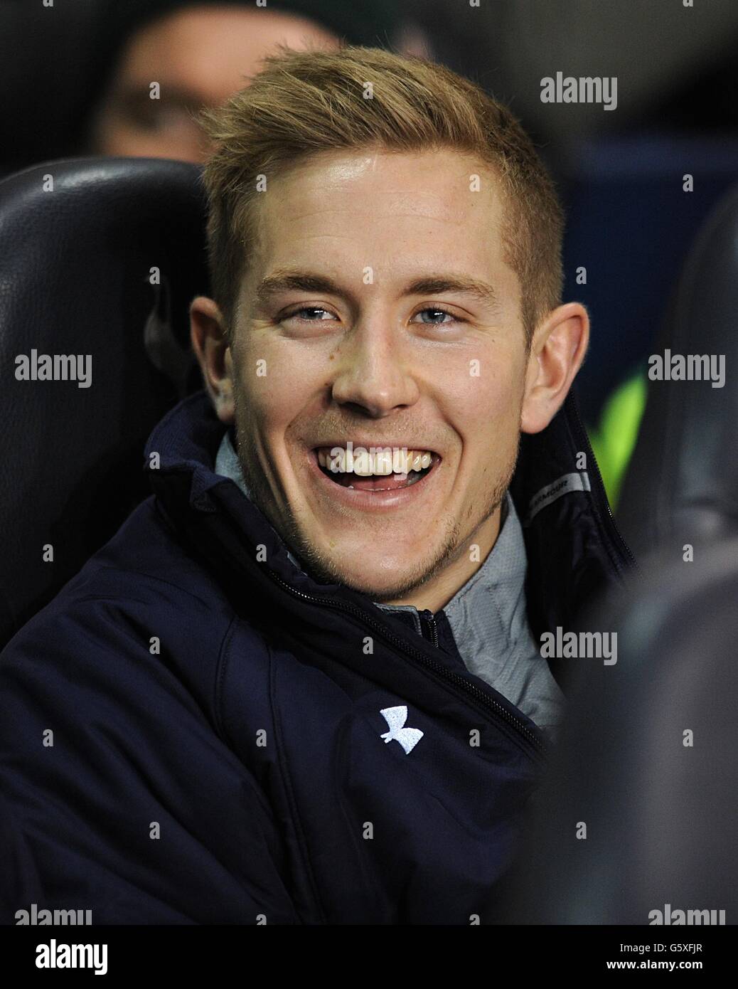 Football - UEFA Europa League - Round of 16 - First Leg - Tottenham Hotspur v Olympique Lyonnais - White Hart Lane.Lewis Holtby, Tottenham Hotspur Banque D'Images