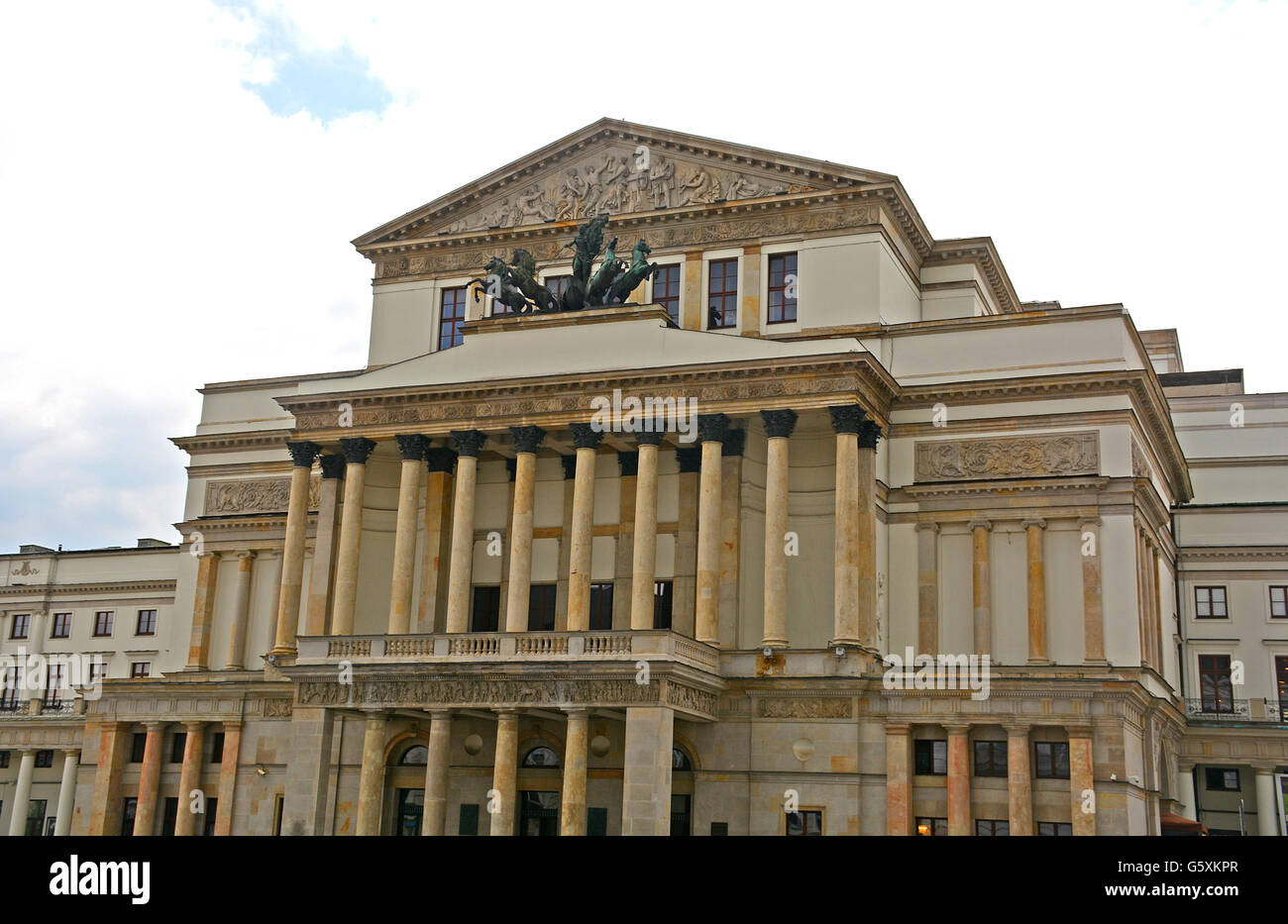 Teatr Wielki Opera National Polonais Pologne Varsovie Banque D'Images