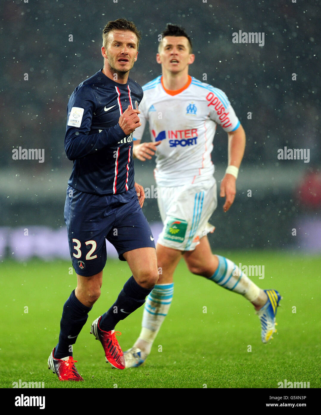 Football - Ligue 1 - Paris Saint-Germain v Olympique de Marseille - Parc des Princes Banque D'Images