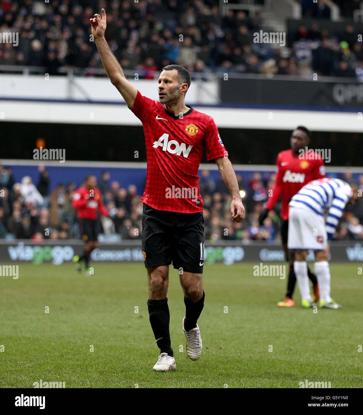 Soccer - Barclays Premier League - Queens Park Rangers v Manchester United - Loftus Road Banque D'Images