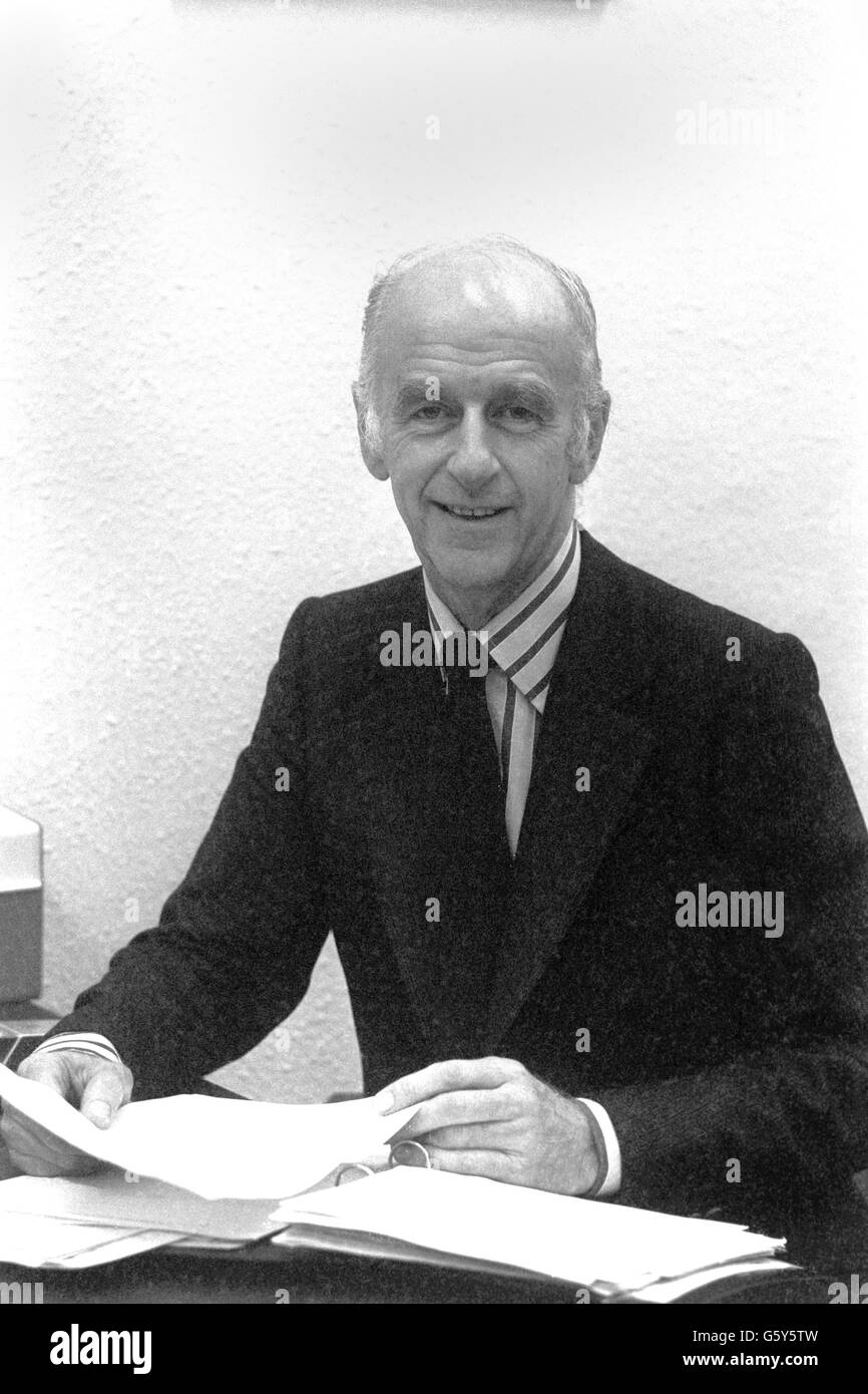 Bernard Marks, président du bureau de l'emploi d'Alfred Marks. Banque D'Images