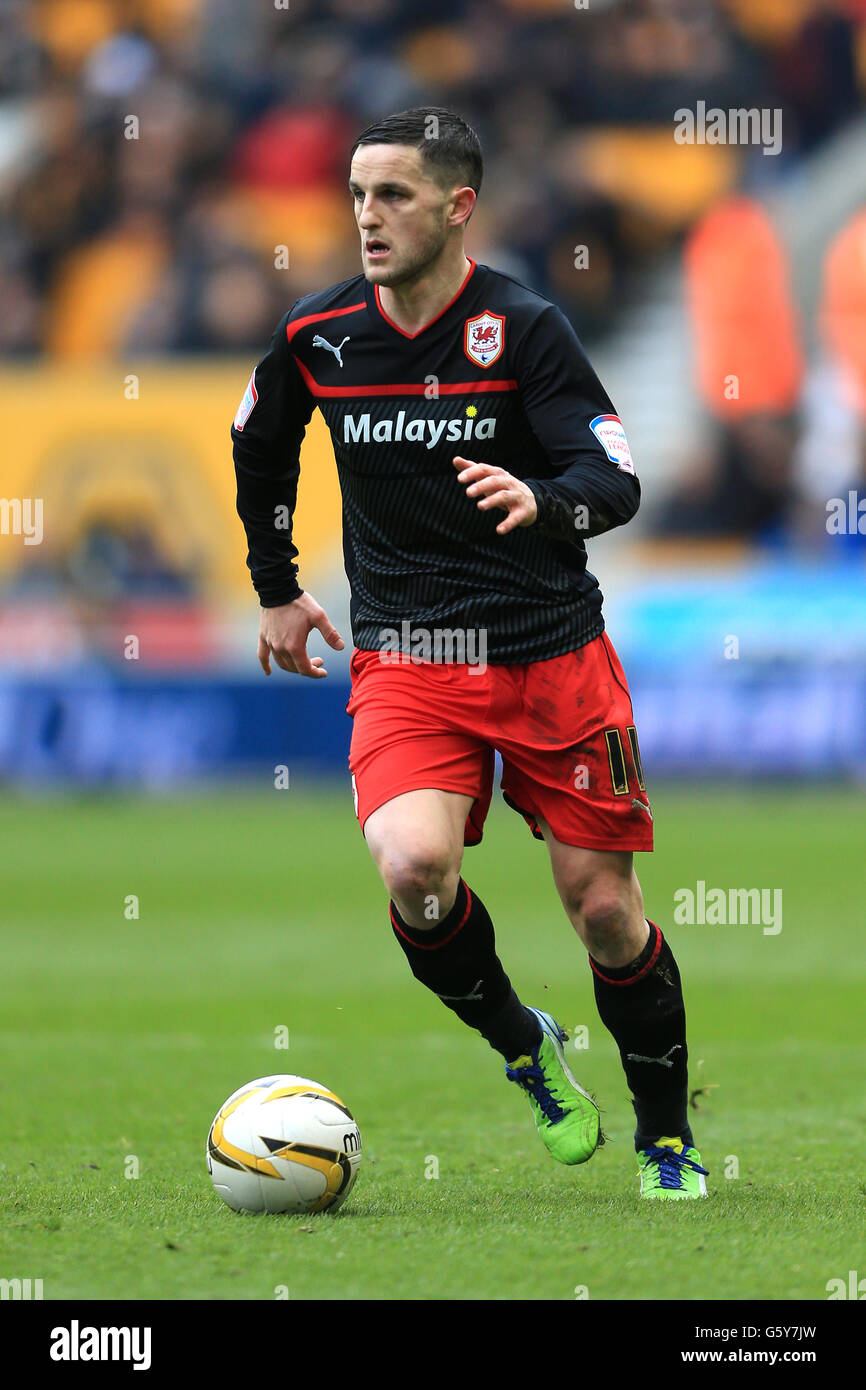 Football - npower football League Championship - Wolverhampton Wanderers / Cardiff City - Molineux. Craig Conway, Cardiff Banque D'Images