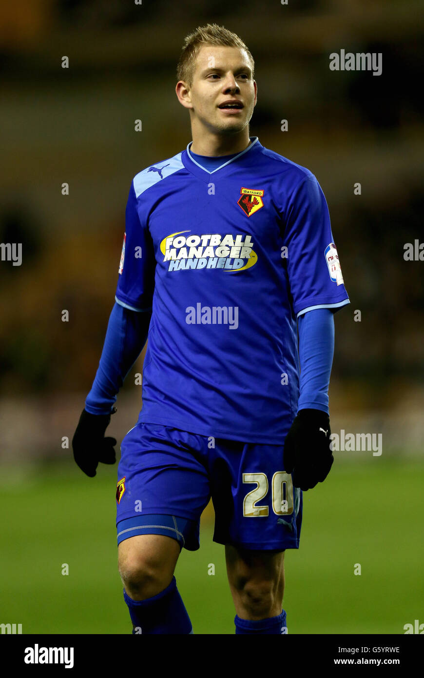 Matej Vydra de Watford lors du match de championnat de la npower football League à Molineux, Wolverhampton. Banque D'Images