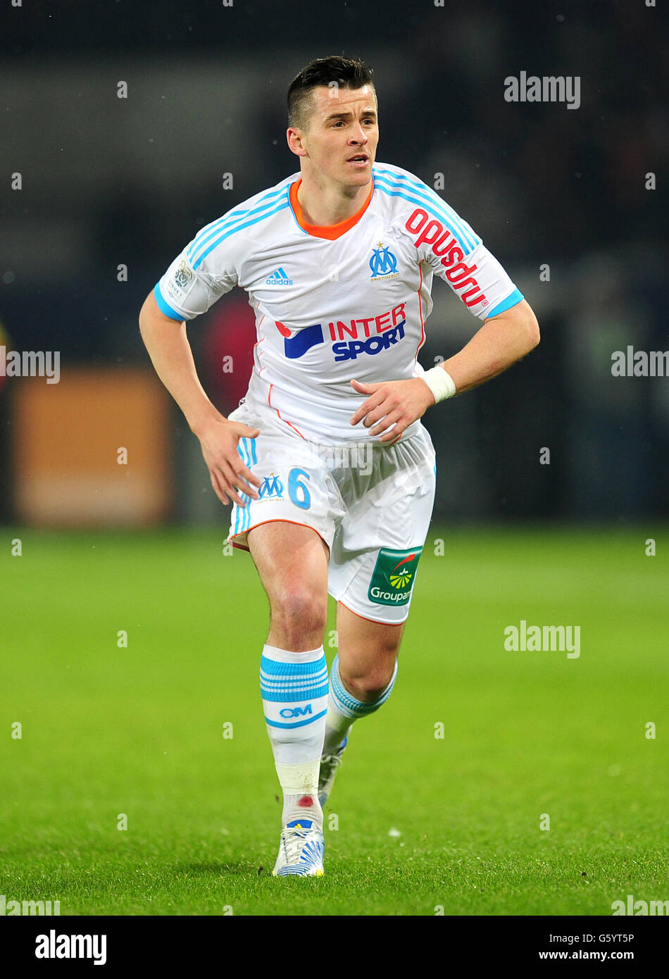 Football - Ligue One - Paris Saint-Germain v Olympique de Marseille - Parc des Princes. Joey Barton, Olympique de Marseille Banque D'Images