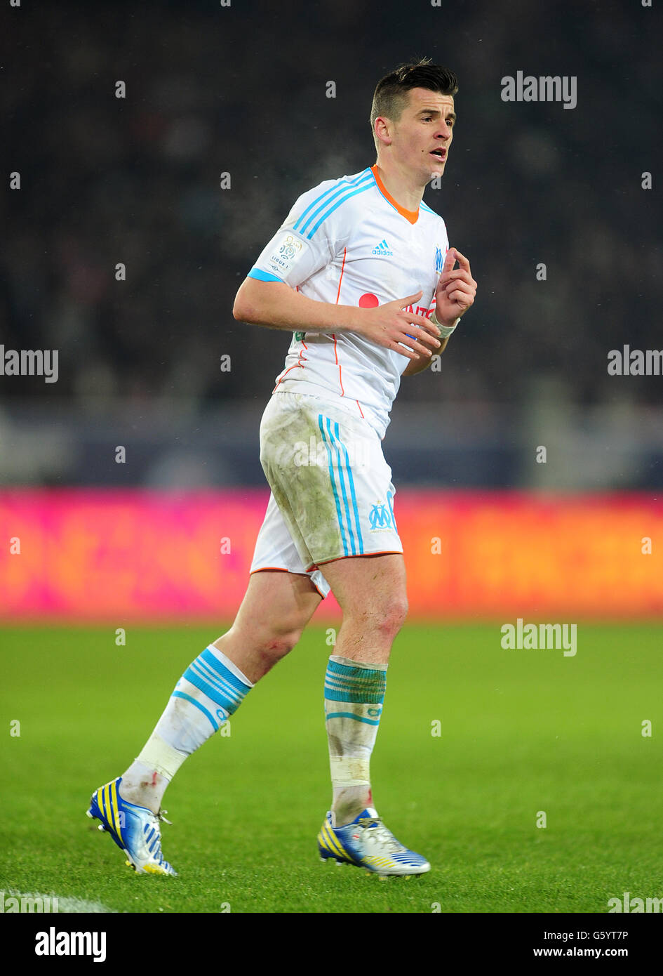 Football - Ligue One - Paris Saint-Germain v Olympique de Marseille - Parc des Princes. Joey Barton, Olympique de Marseille Banque D'Images