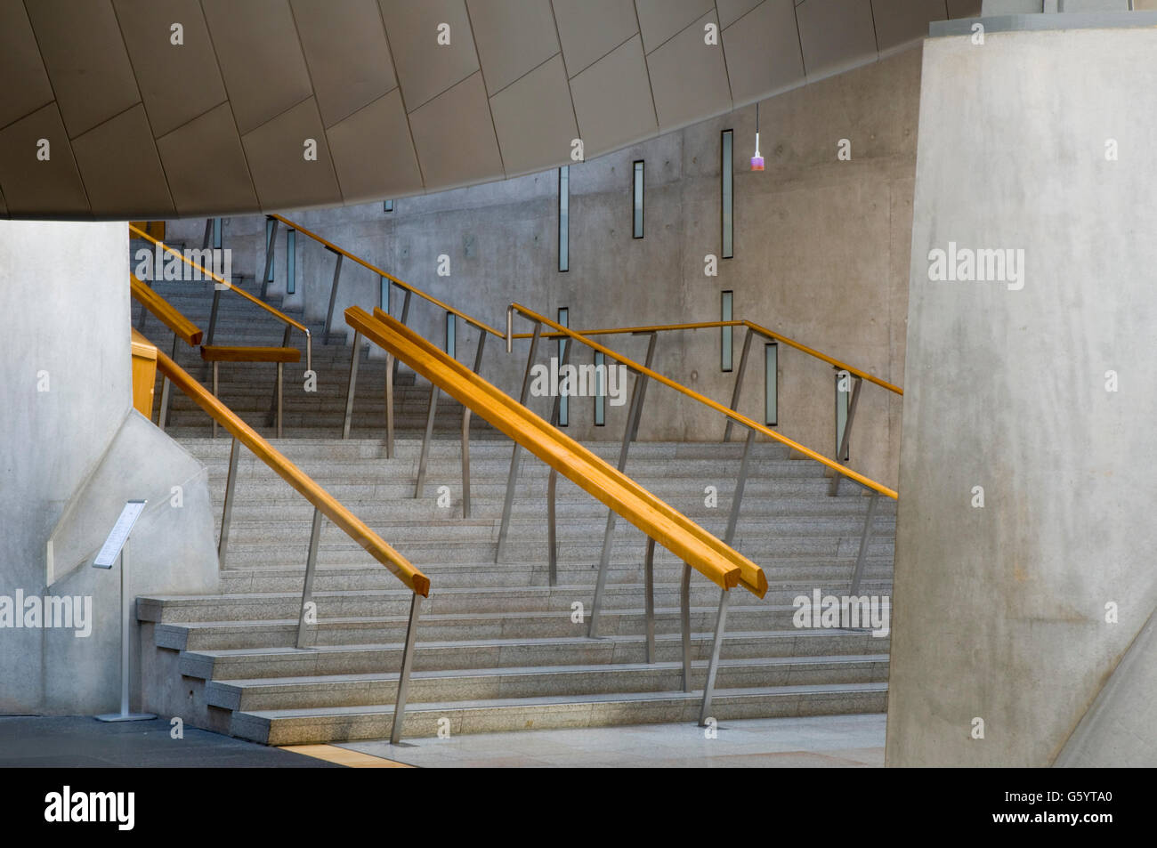 Escalier principal, Parlement de l'Écosse, Édimbourg Banque D'Images