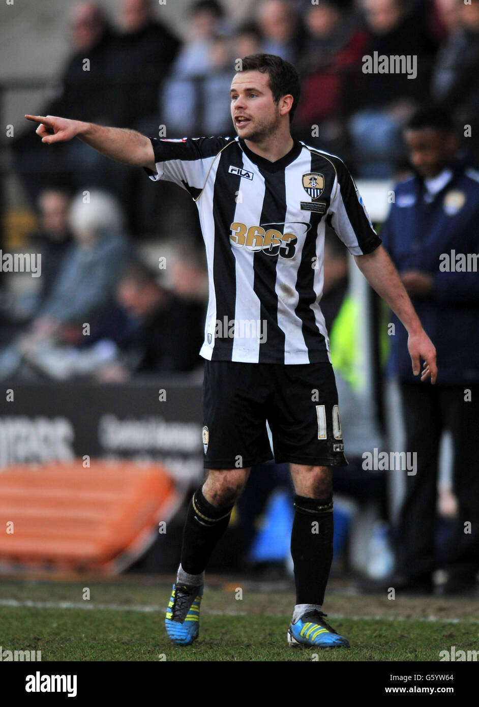 Football - npower football League One - Notts County v Carlisle United - Meadow Lane. Alan Judge, comté de Notts Banque D'Images