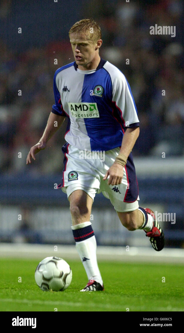 Damien Duff-Blackburn Rovers v Lazio Banque D'Images