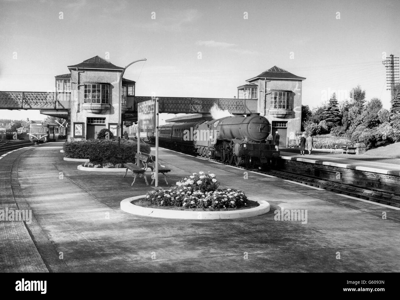 L'hôtel Caledonian Railway station Gleneagles était le point de débarquement pour le luxueux hôtel de gare. Banque D'Images