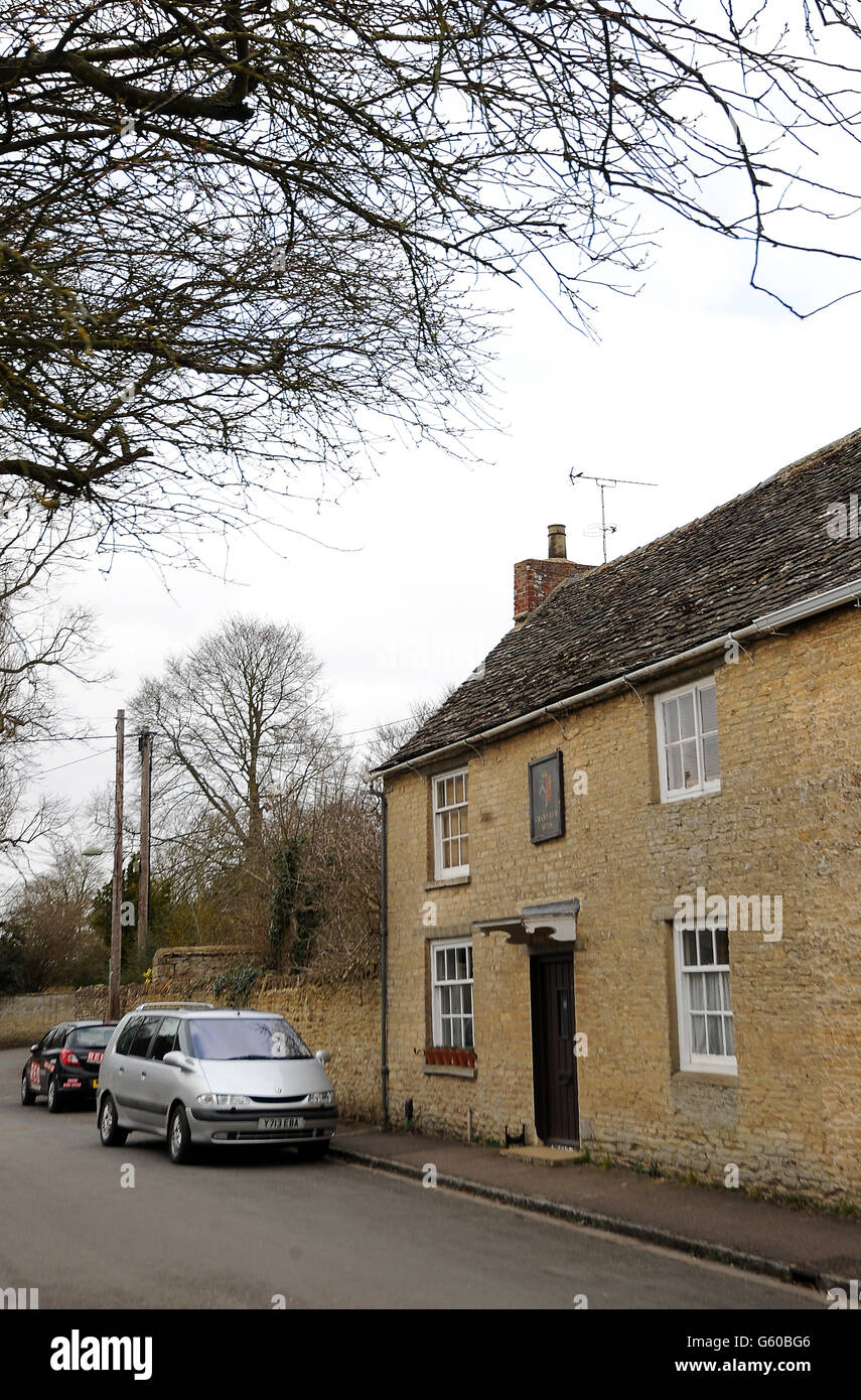 Downton Abbey lieux de tournage Bampton Village Photo Stock Alamy