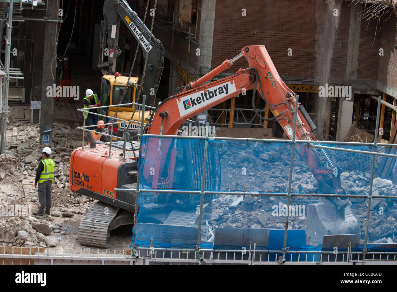 La propriété des titres fonciers. Le 21 Démolition Démolition Moorfield, dans la ville, Banque D'Images