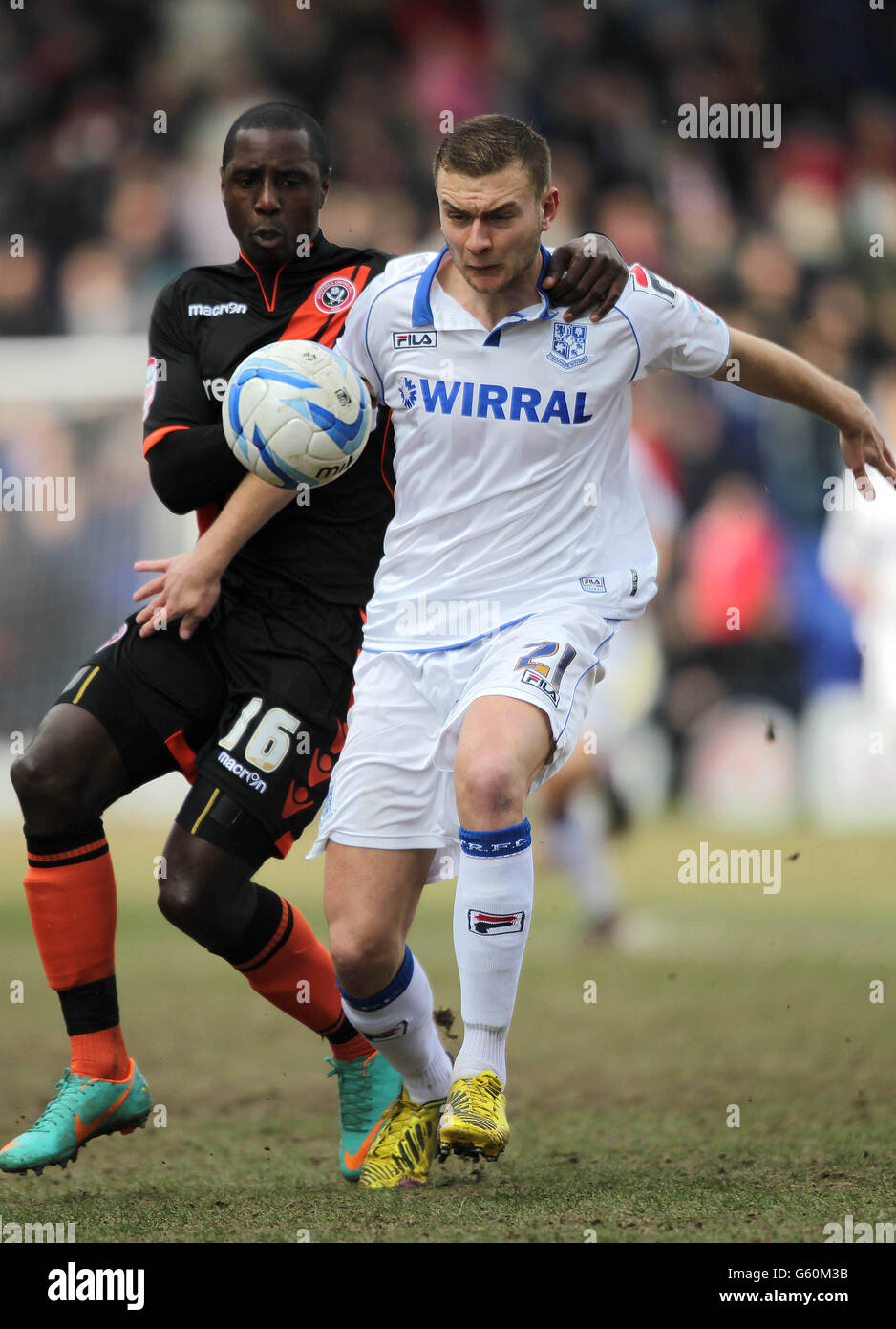 - Football npower Football League One - Tranmere Rovers v Sheffield United - Prenton Park Banque D'Images