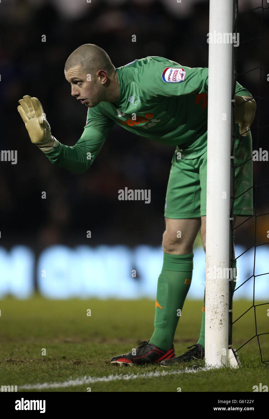 Football - npower football League Championship - Derby County / Bristol City - Pride Park. Frank Fielding du comté de Derby Banque D'Images