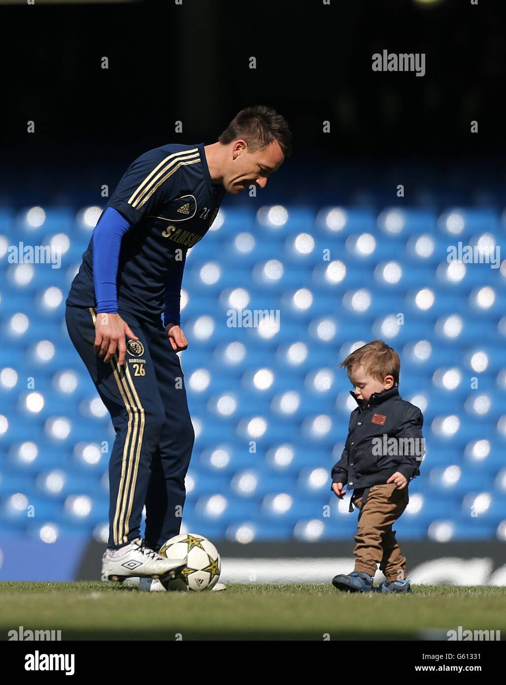 Football - FA Cup - quart de finale - Replay - Chelsea / Manchester United - Stamford Bridge. John Terry, Chelsea Banque D'Images