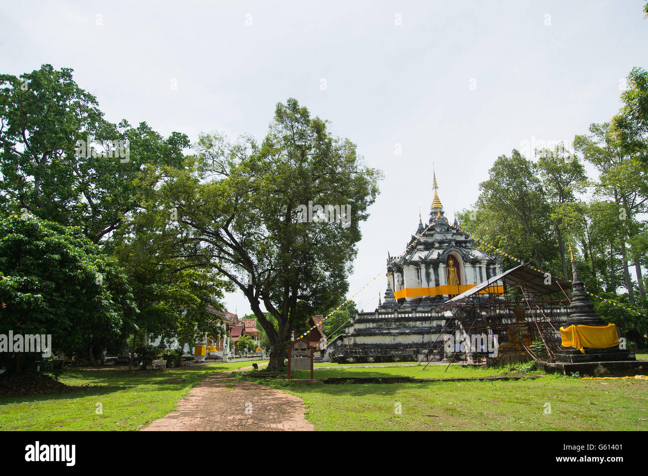 Wat Phra Yuen est temple thaïlandais à Lamphun, Nord de la Thaïlande, la Thaïlande. Banque D'Images