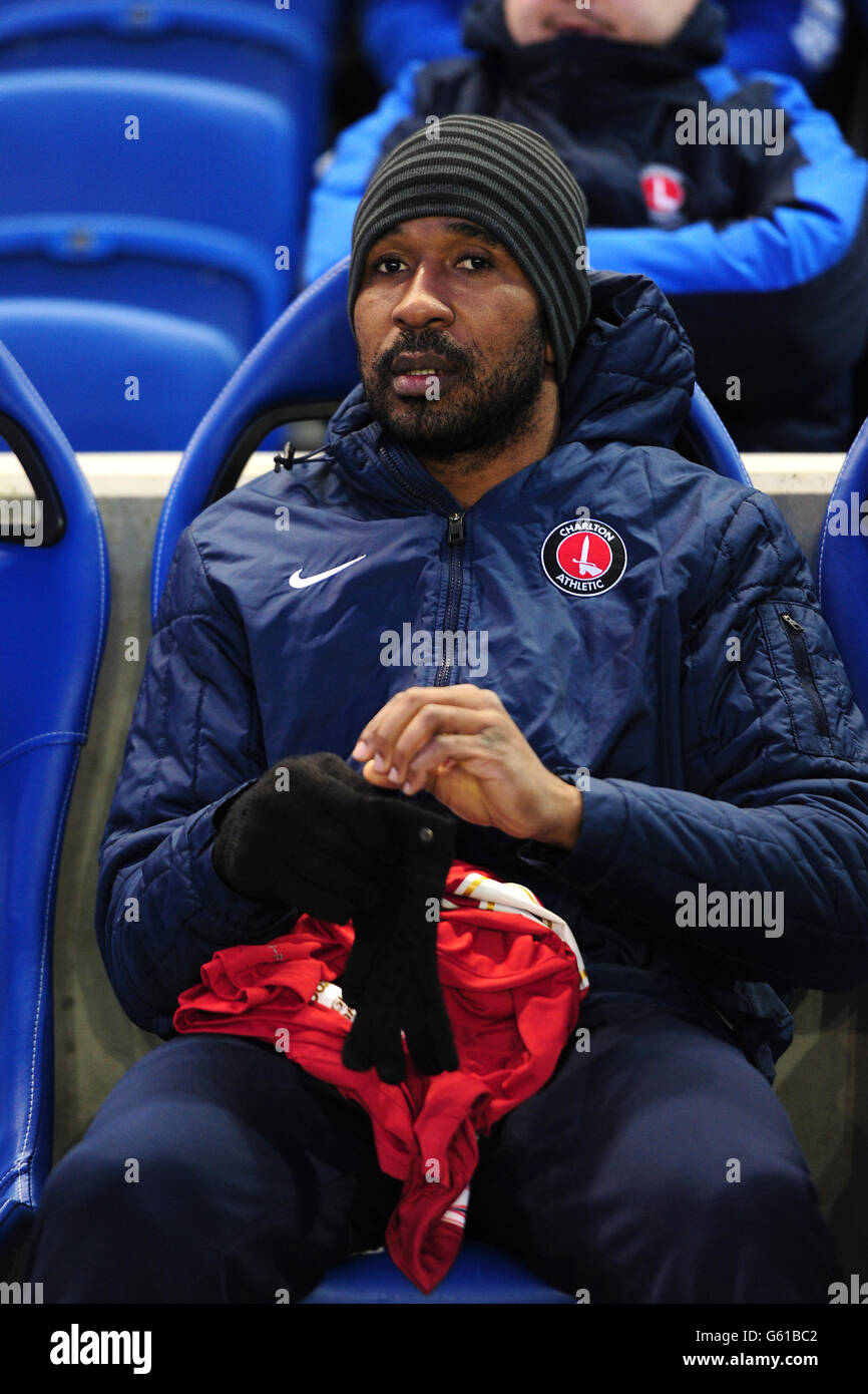 Football - npower football League Championship - Brighton et Hove Albion v Charlton Athletic - AMEX Stadium. Ricardo Fuller, Charlton Athletic Banque D'Images