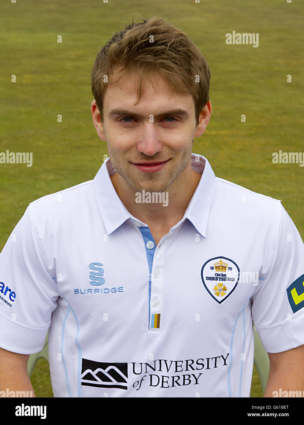 Cricket - Derbyshire CCC 2013 Photocall - terrain de comté. Paul Borrington, Derbyshire Banque D'Images