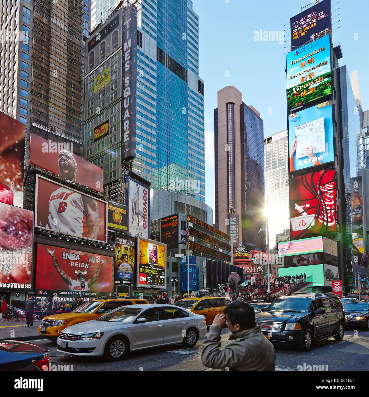 Times Square à New York City Banque D'Images