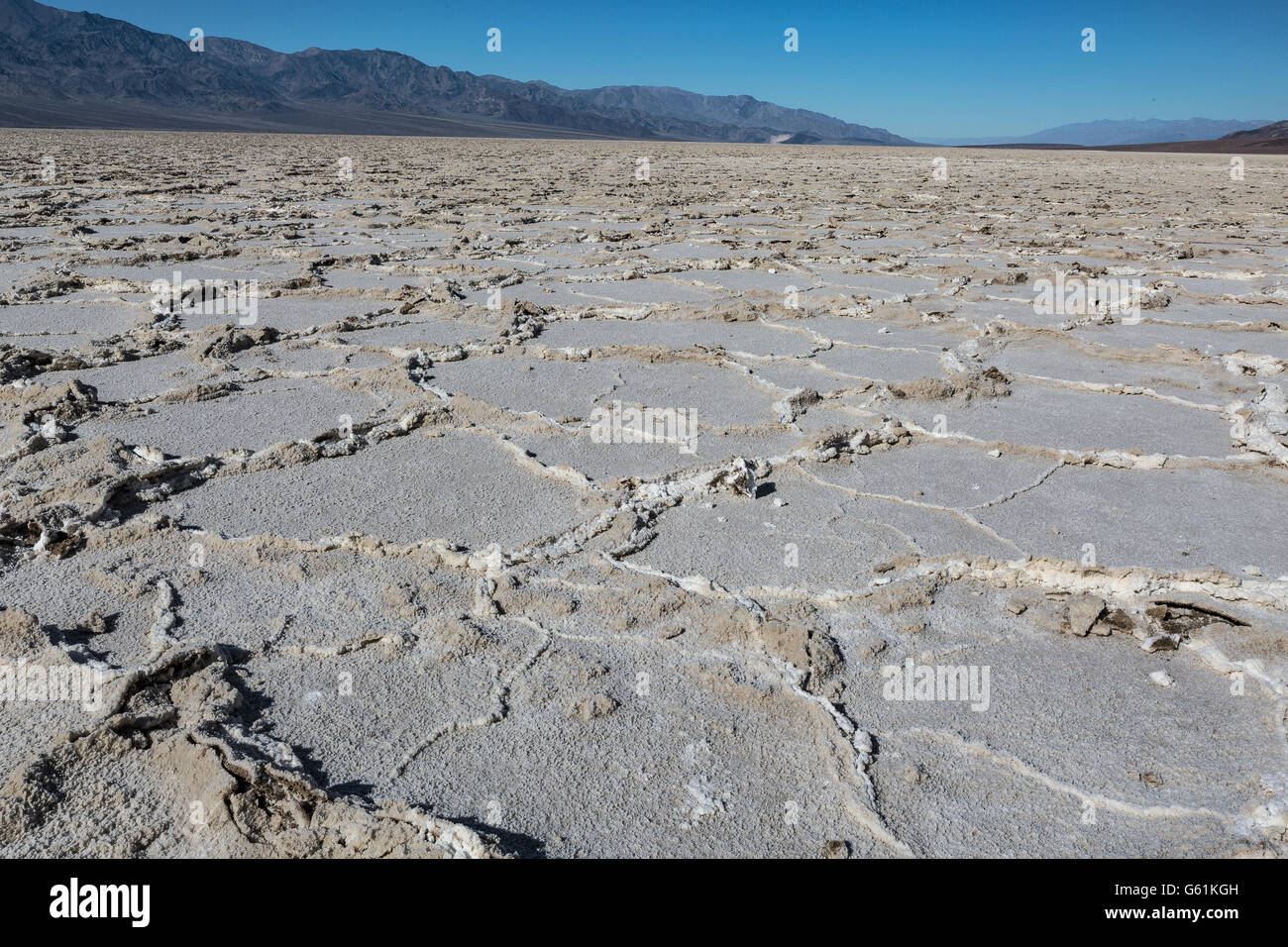 La vallée de la mort, Californie, Badwater Banque D'Images