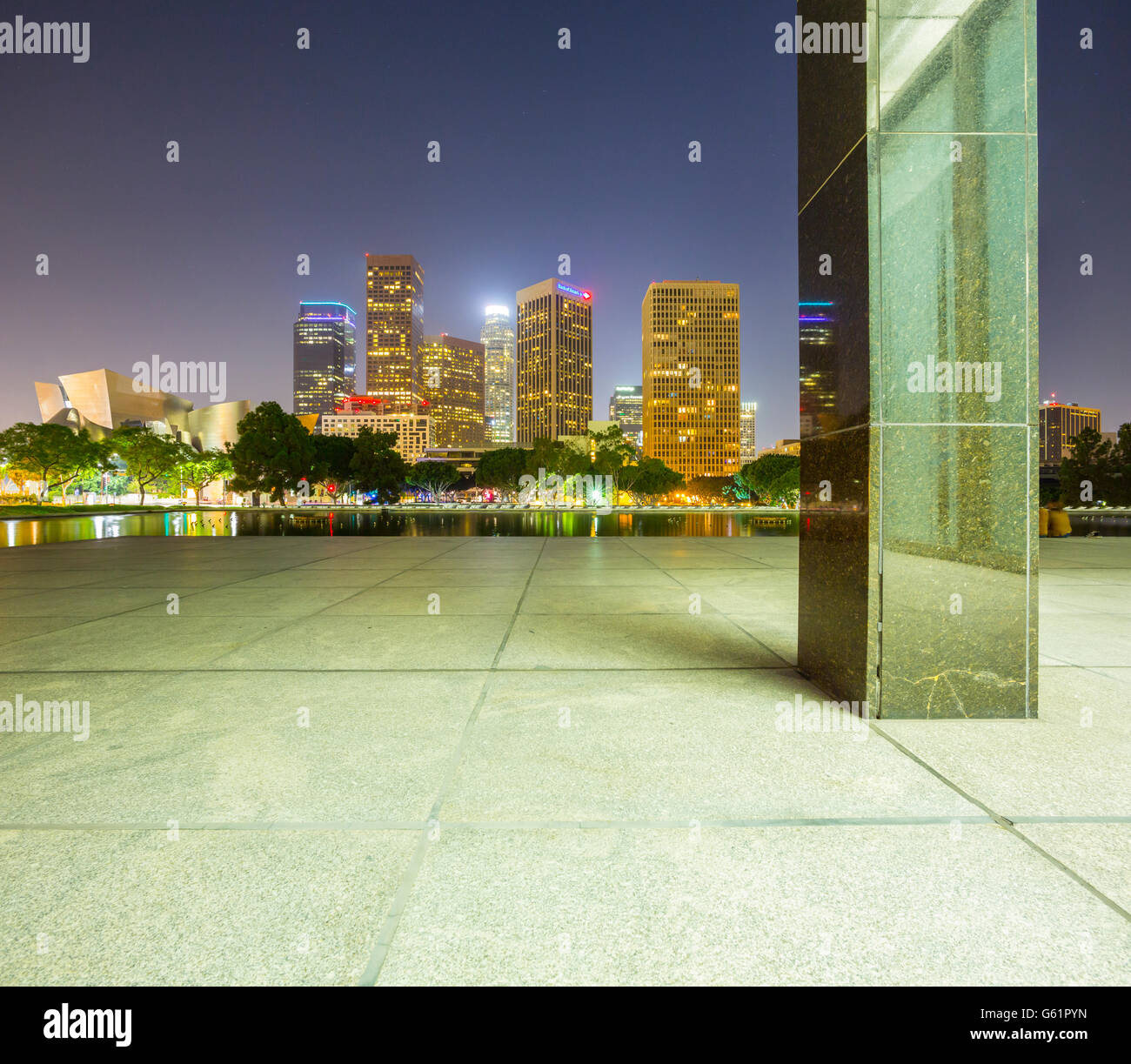 Vue panoramique du centre-ville de Los Angeles Banque D'Images