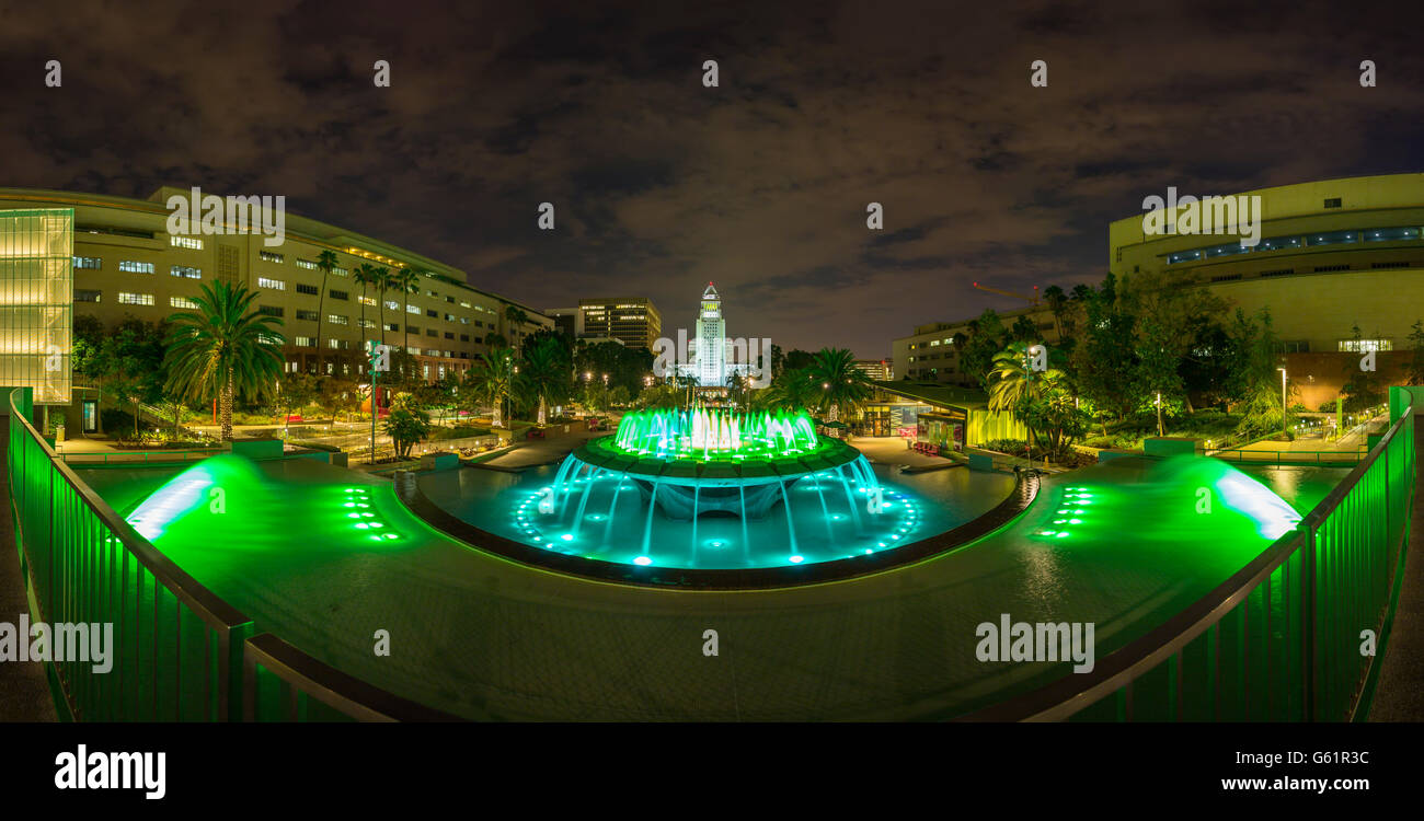 Vue panoramique du centre-ville de Los Angeles Banque D'Images