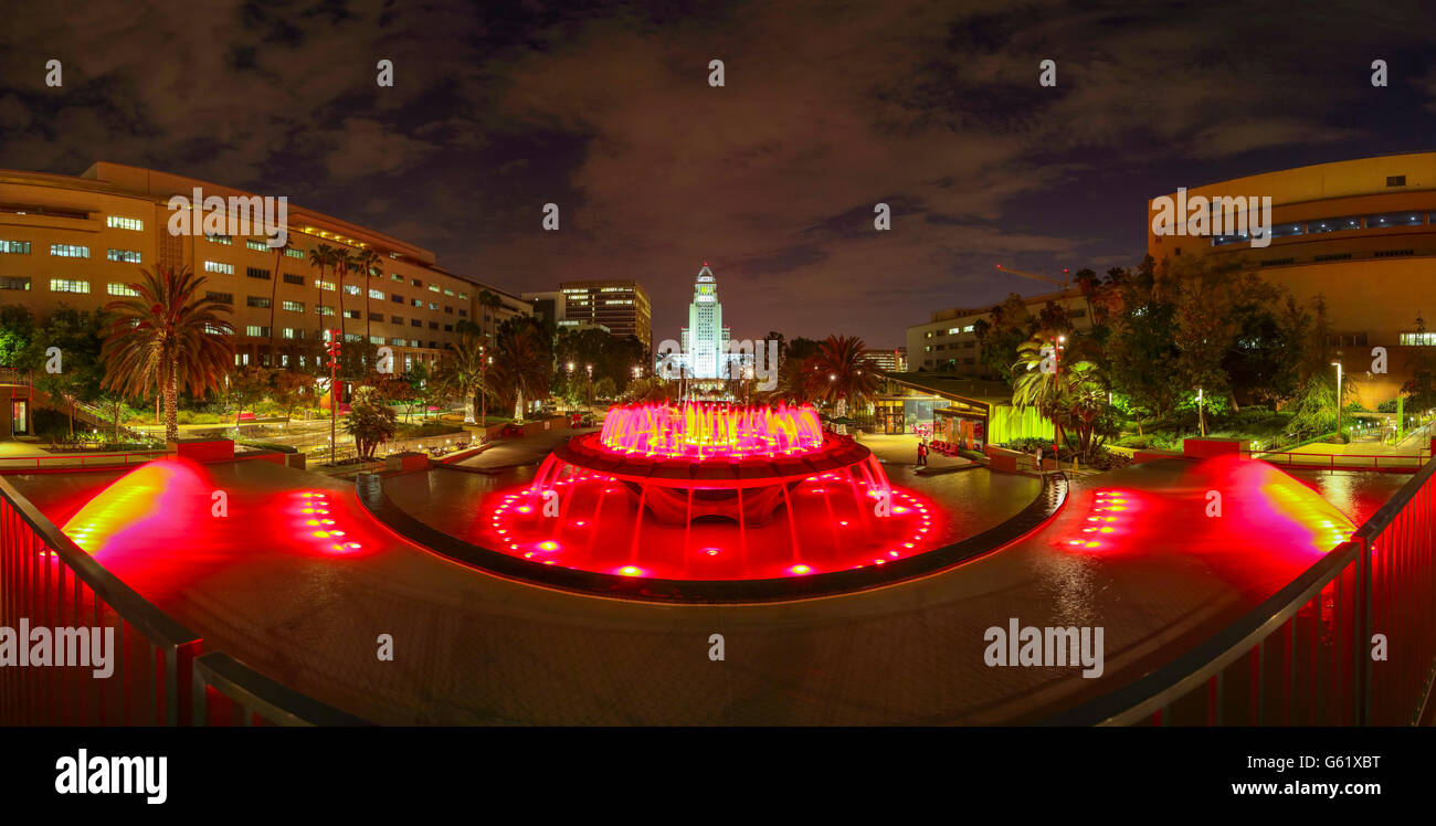 Vue panoramique du centre-ville de Los Angeles Banque D'Images